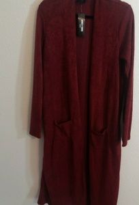 Red Burgundy Duster Agnes and Dora